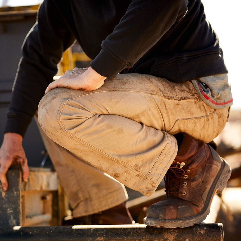 10017227 | FR M4 Relaxed Workhorse Boot Cut Pant in Khaki