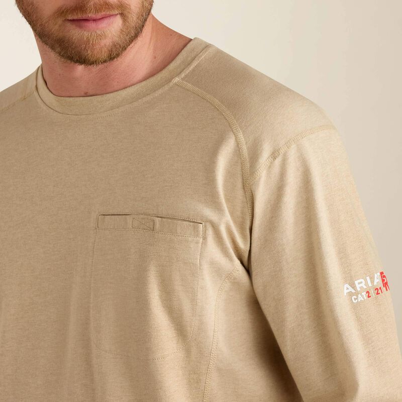 10022328 | FR Air Crew T-Shirt in Sand Heather