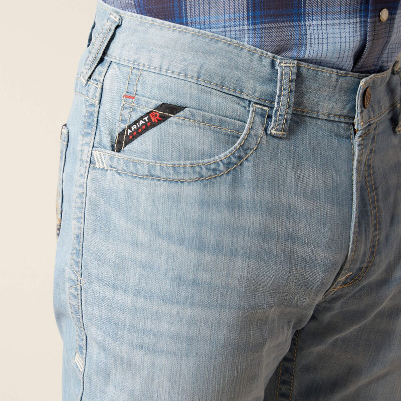 10051849 | FR M4 Relaxed DuraStretch DuraLight Remming Boot Cut Jean in Clemente Blue