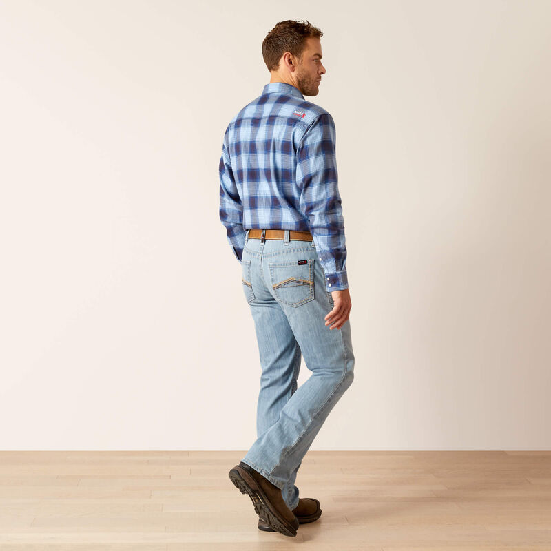 10051849 | FR M4 Relaxed DuraStretch DuraLight Remming Boot Cut Jean in Clemente Blue
