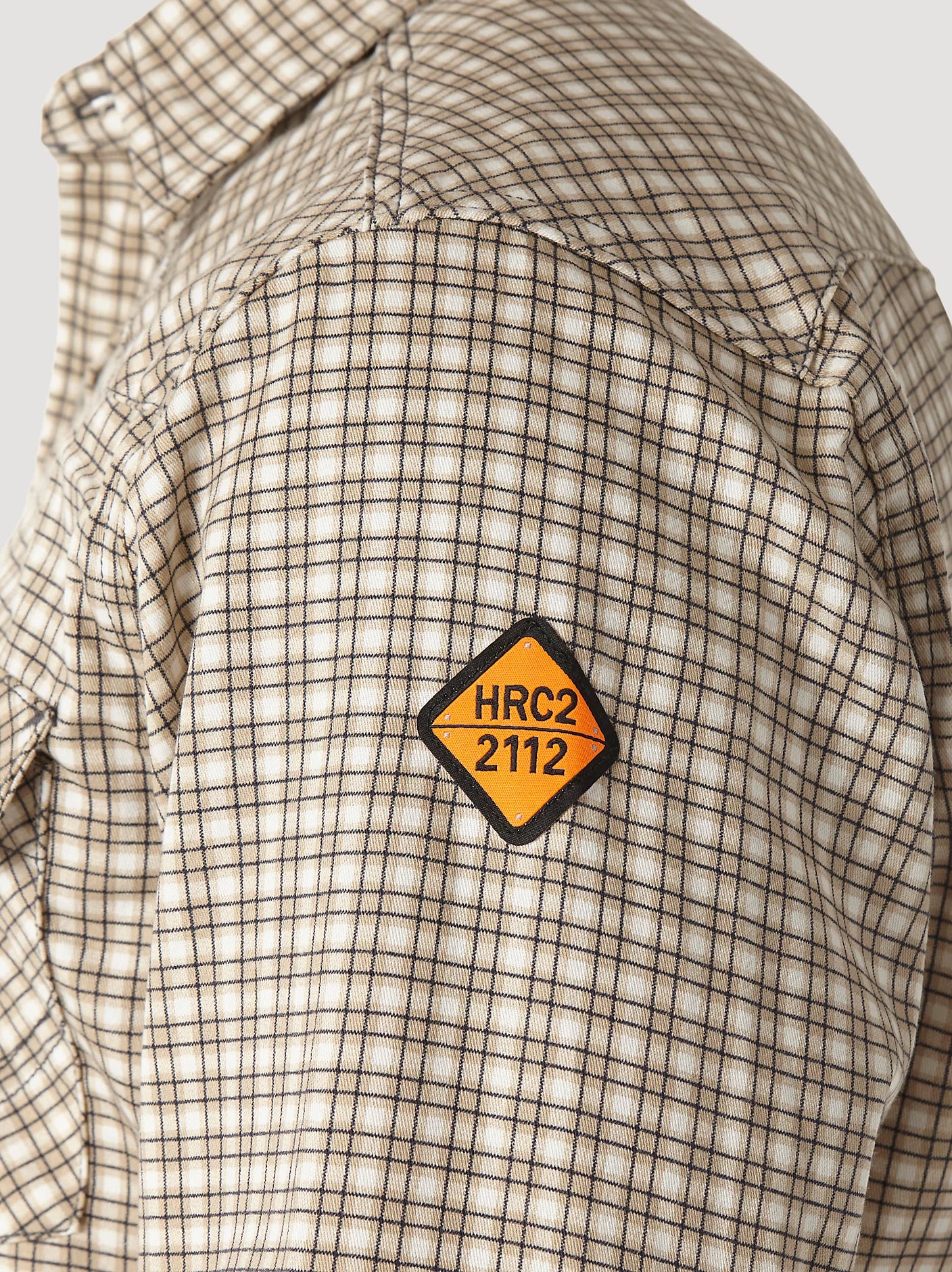 FR124MM | FR Western Snap Plaid Shirt in Khaki/White