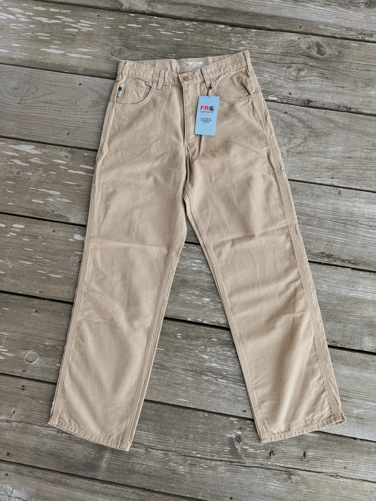 FRB159 | FR Midweight Canvas Loose Fit Pants in Golden Khaki