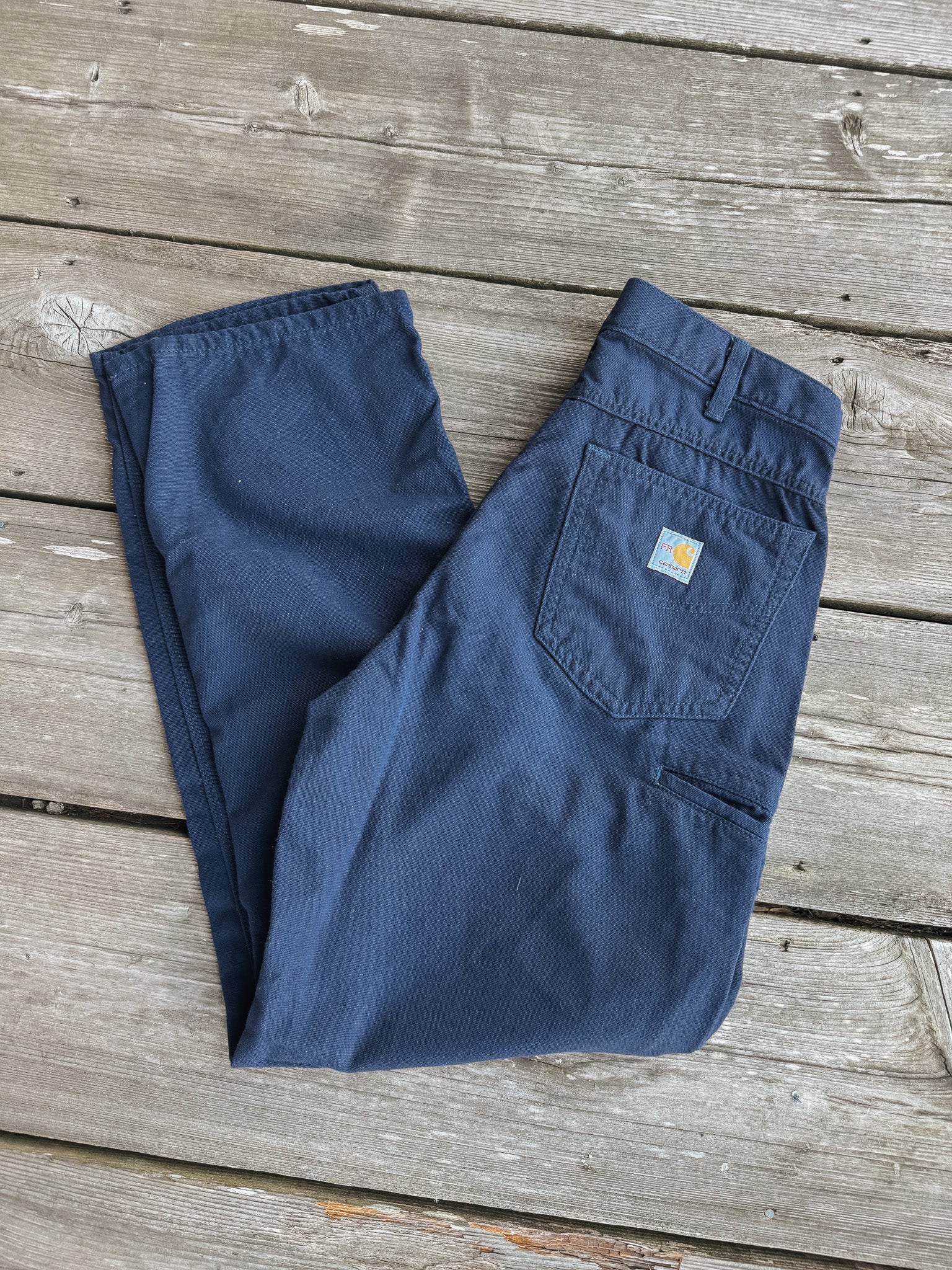 FRB159 | FR Midweight Canvas Loose Fit Pants in Dark Navy