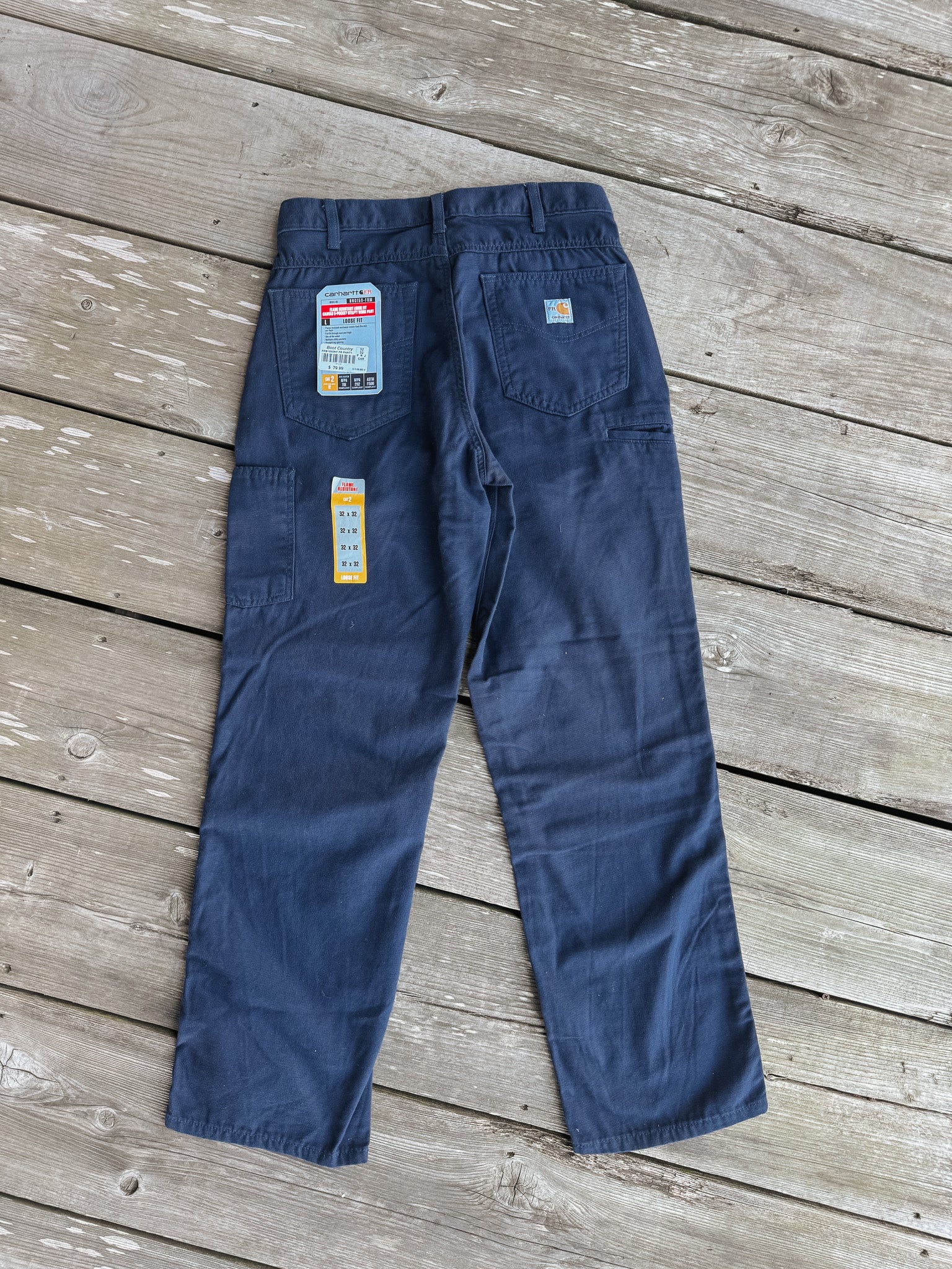 FRB159 | FR Midweight Canvas Loose Fit Pants in Dark Navy