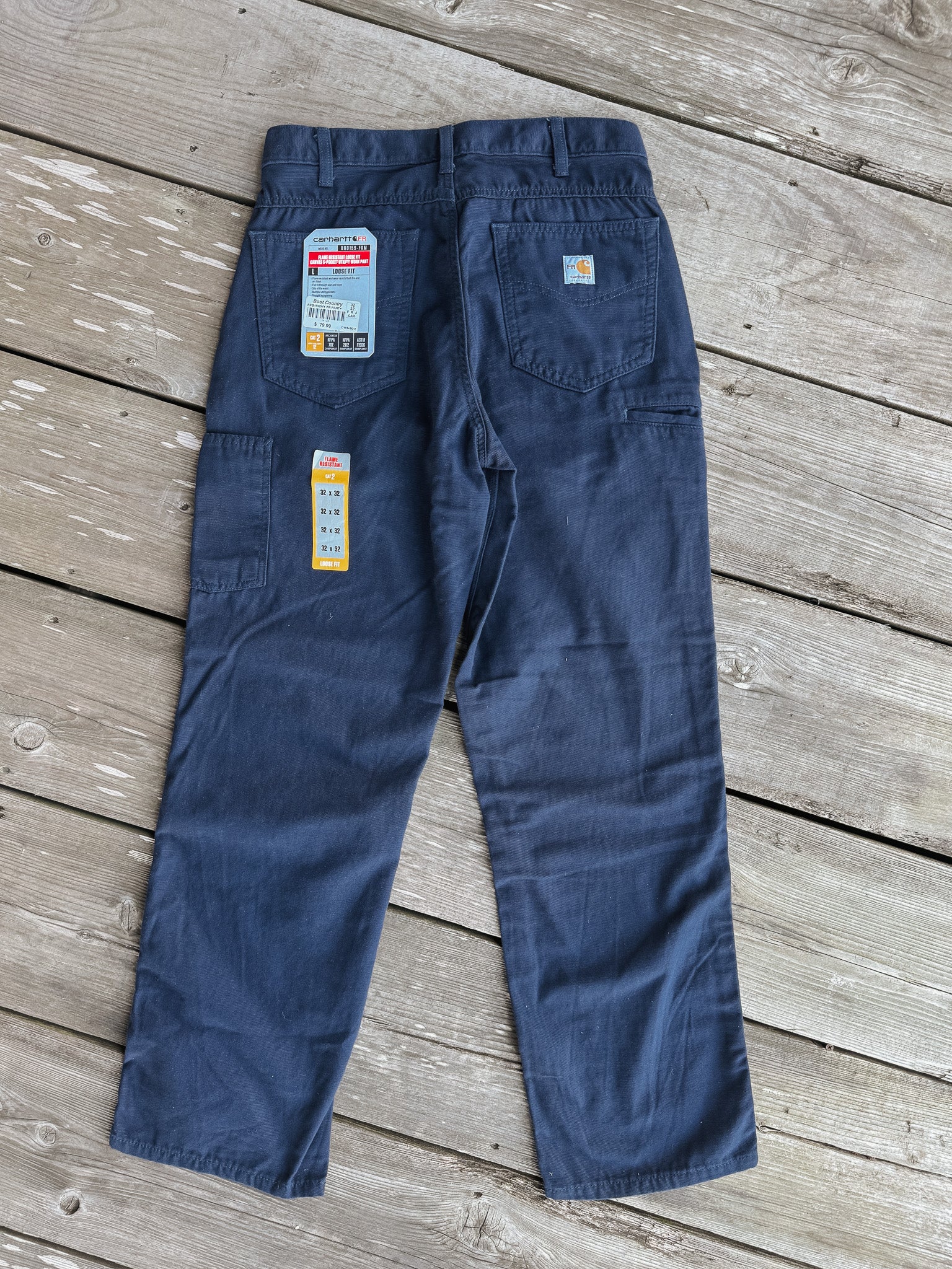 FRB159 | FR Midweight Canvas Loose Fit Pants in Dark Navy