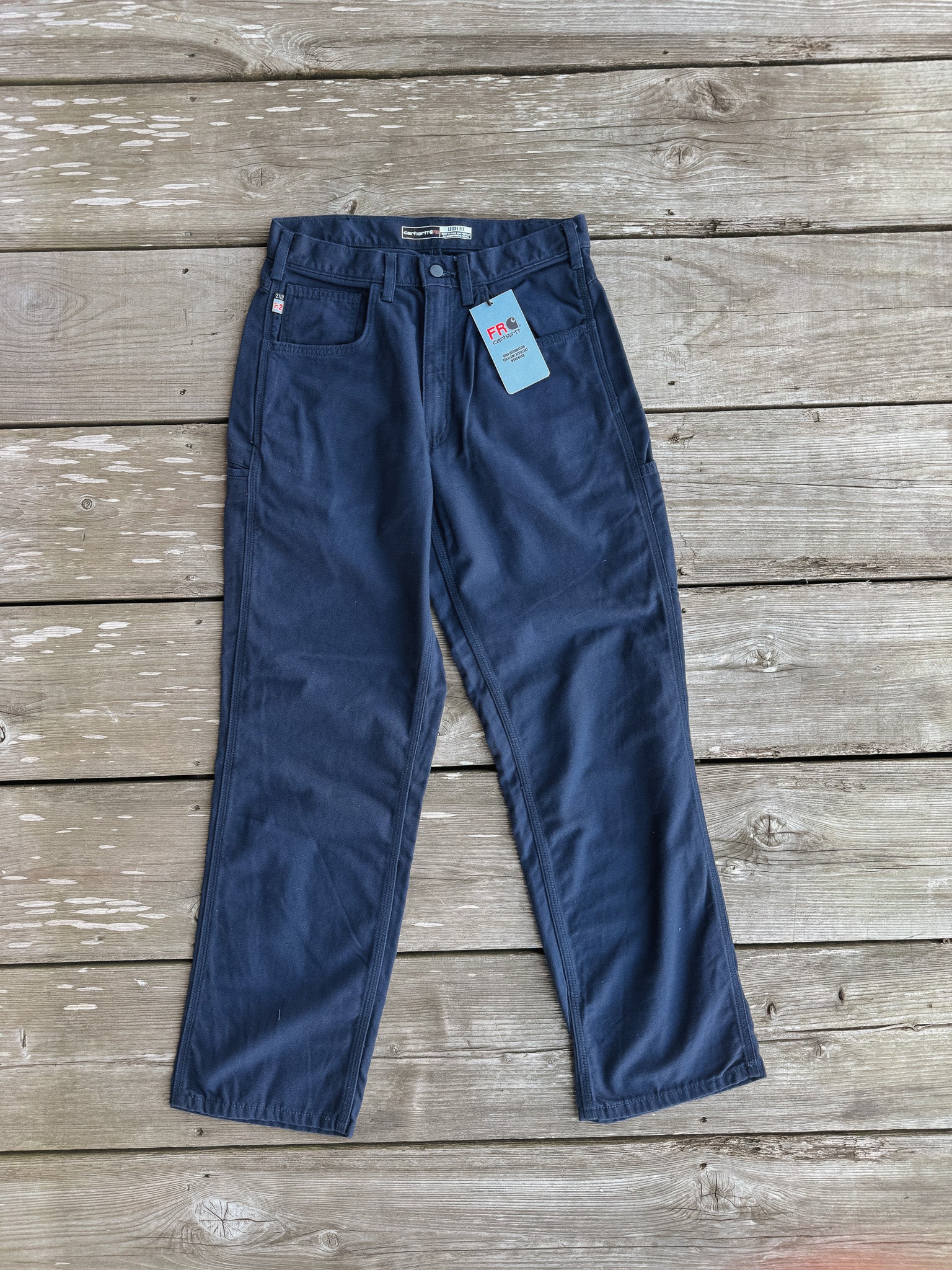 FRB159 | FR Midweight Canvas Loose Fit Pants in Dark Navy