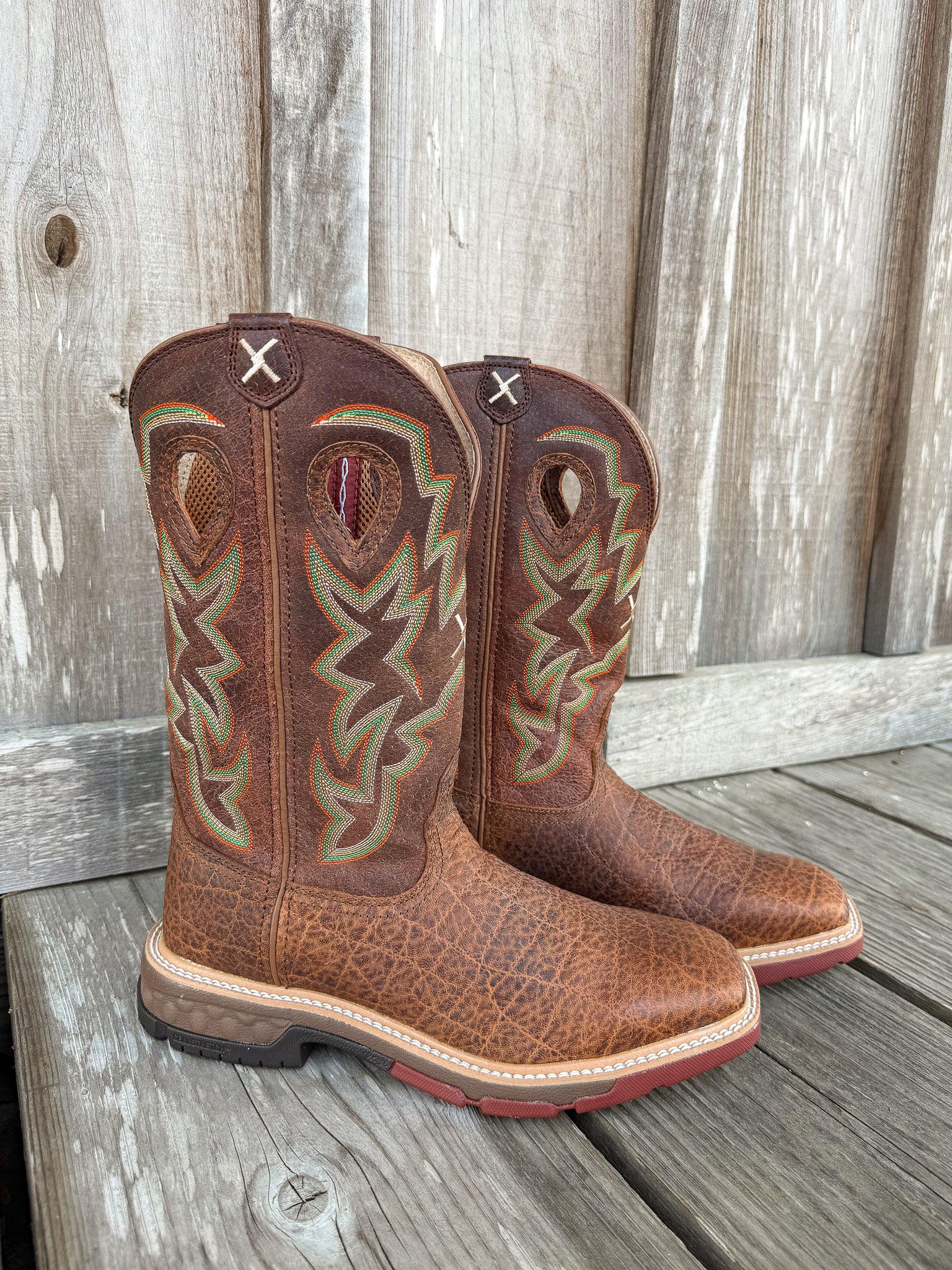 MXB0004 | Square Toe Western Work Boots
