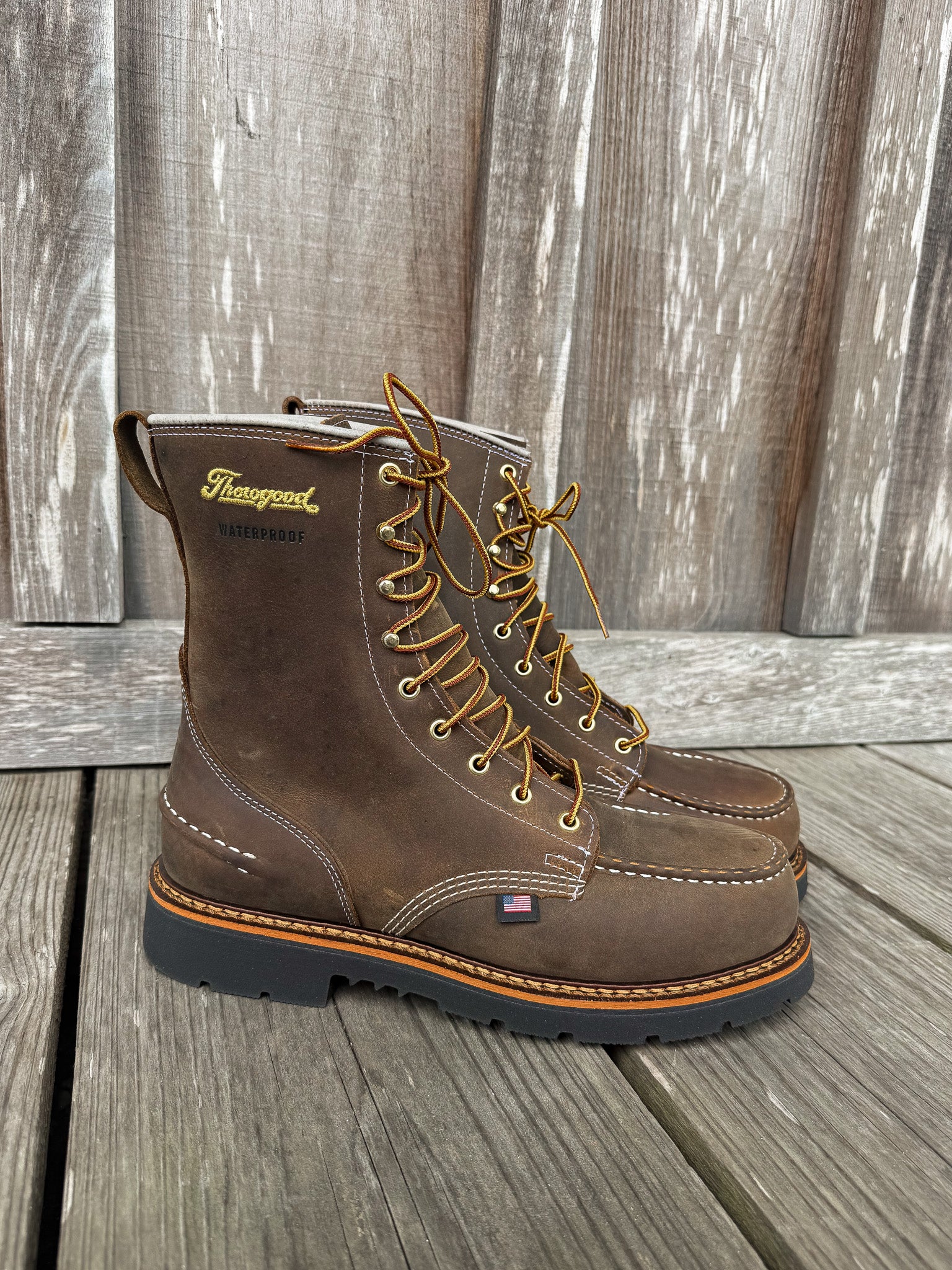 804-3898 | 1957 Series 8-inch Crazy Horse Waterproof Steel Toe Work Boots