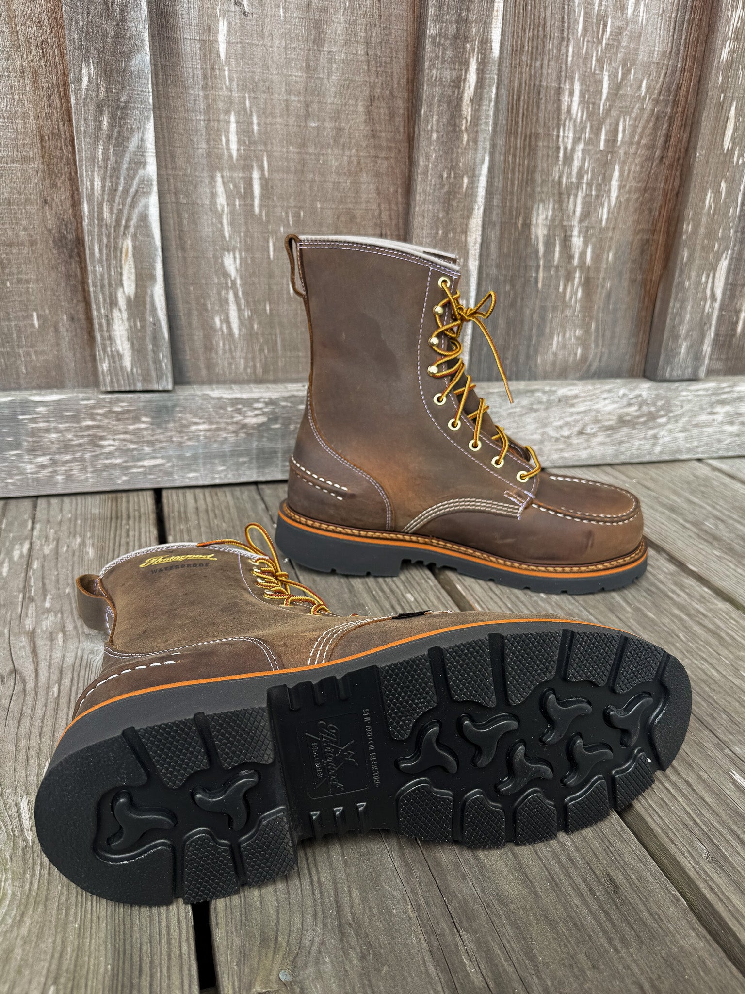 804-3898 | 1957 Series 8-inch Crazy Horse Waterproof Steel Toe Work Boots