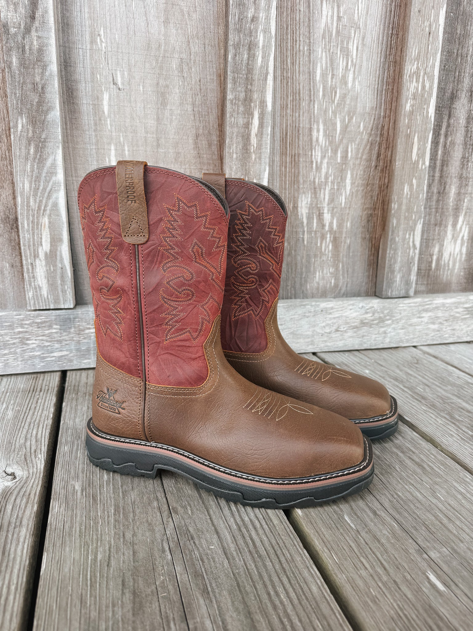 804-4341 | Buffalo Ridge Waterproof Square Nano Toe Wellington Boots