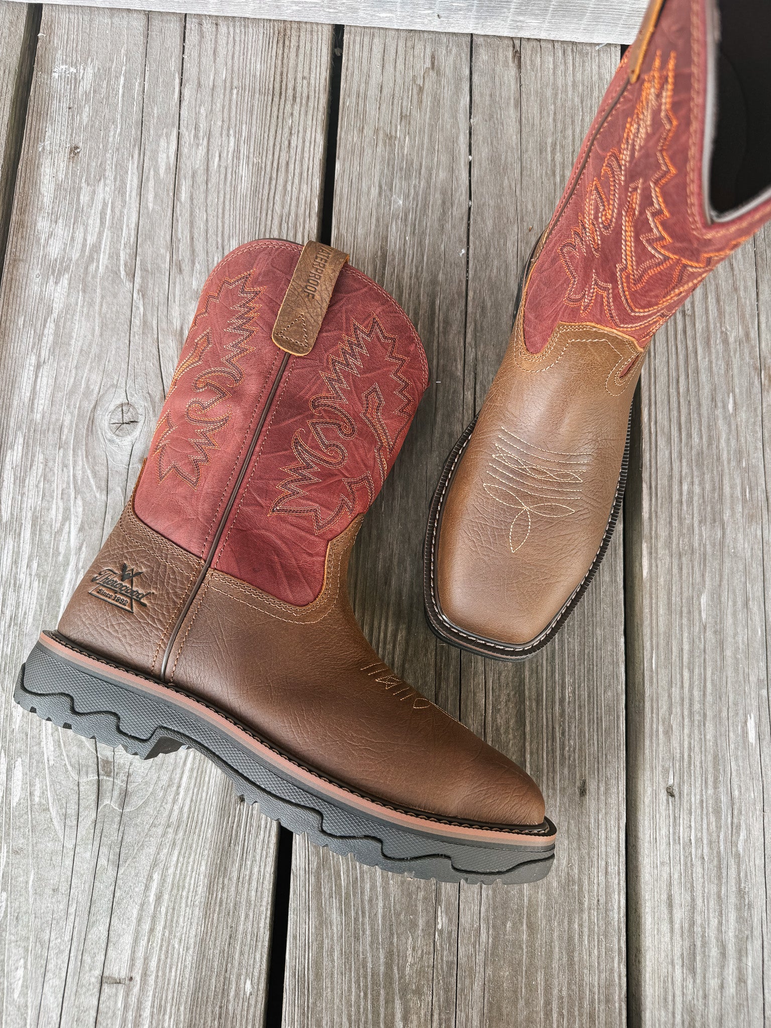 804-4341 | Buffalo Ridge Waterproof Square Nano Toe Wellington Boots