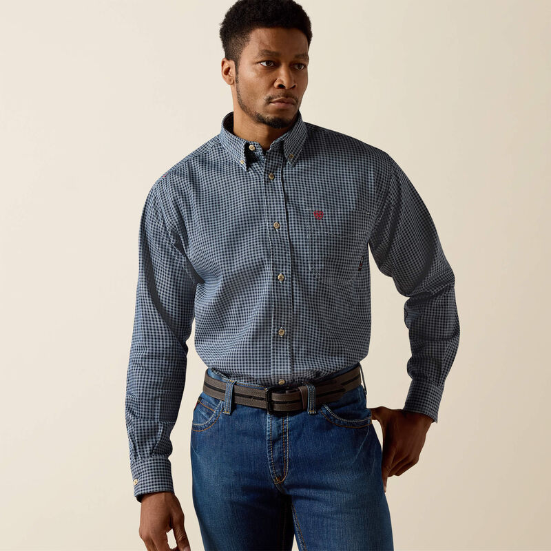 10013513 | FR Basic Work Shirt in Blue Multi