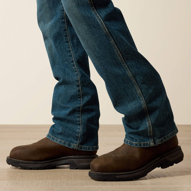 10016221 | Ariat NON-FR Rebar M4 Relaxed DuraStretch Boot Cut Jeans - Carbine