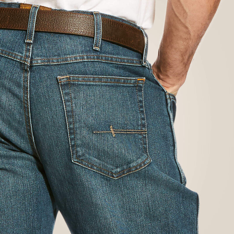 10016221 | Ariat NON-FR Rebar M4 Relaxed DuraStretch Boot Cut Jeans - Carbine