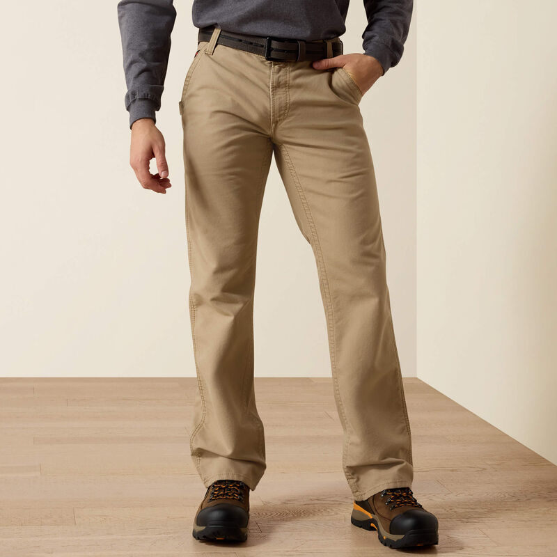10017227 | FR M4 Relaxed Workhorse Boot Cut Pant in Khaki