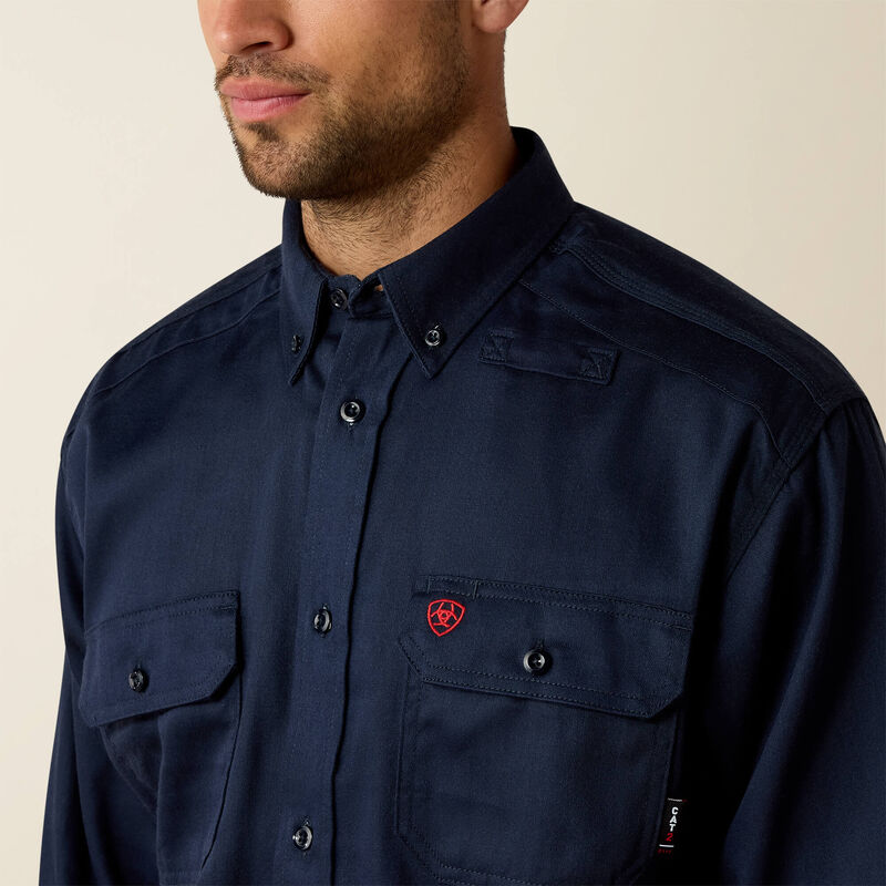 10018816 | FR Solid Work Shirt in Navy