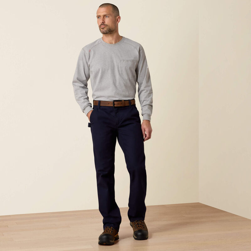 10019623 | FR M4 Relaxed Workhorse Boot Cut Pant in Navy