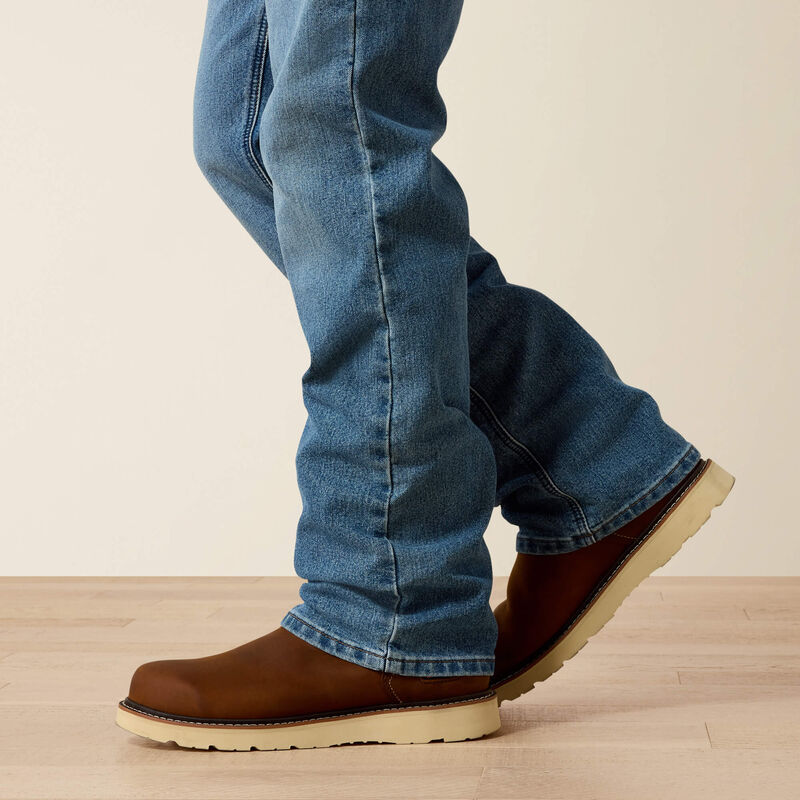 10021854 | Ariat NON-FR Rebar M4 Relaxed DuraStretch Boot Cut Jeans - Blue Haze