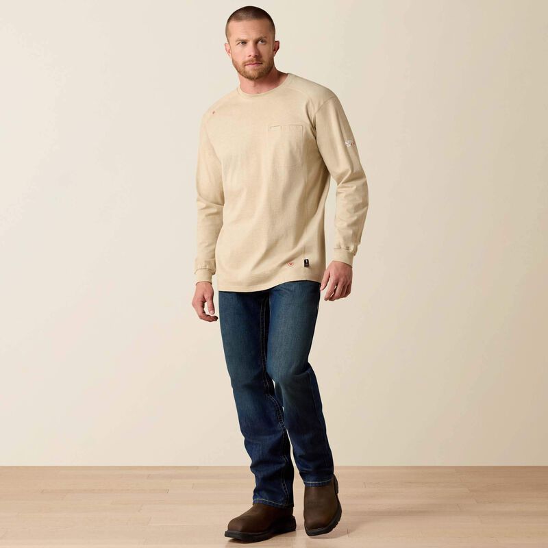 10022328 | FR Air Crew T-Shirt in Sand Heather