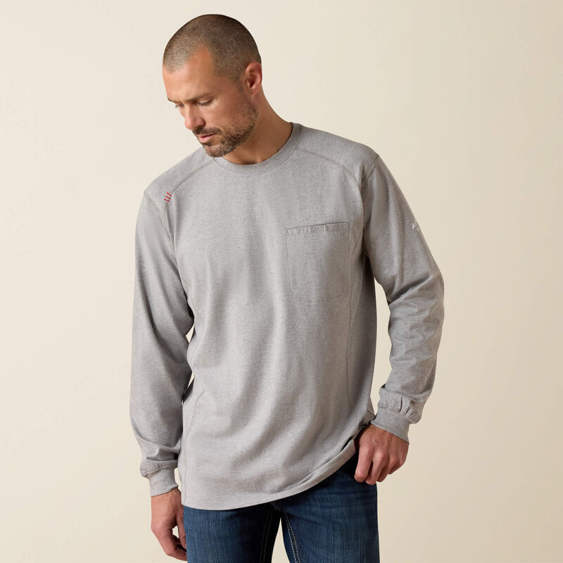 10022329 | FR Air Crew T-Shirt in Silver Fox Heather