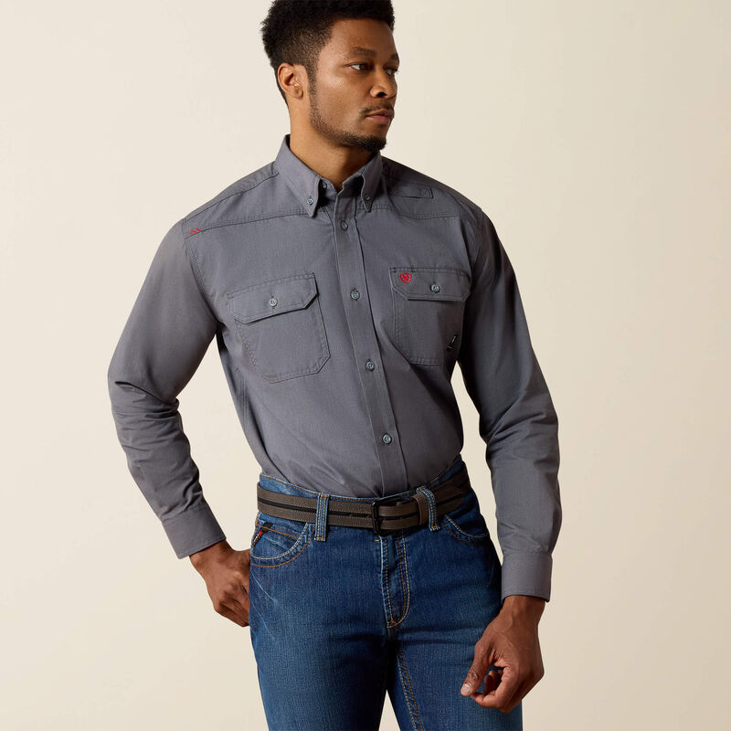 10025429 | FR Featherlight Work Shirt in Gunmetal