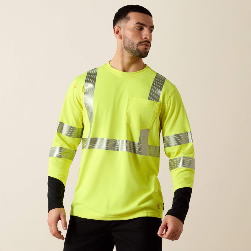 10025432 | FR Hi-Vis T-Shirt in Hi-Vis Yellow