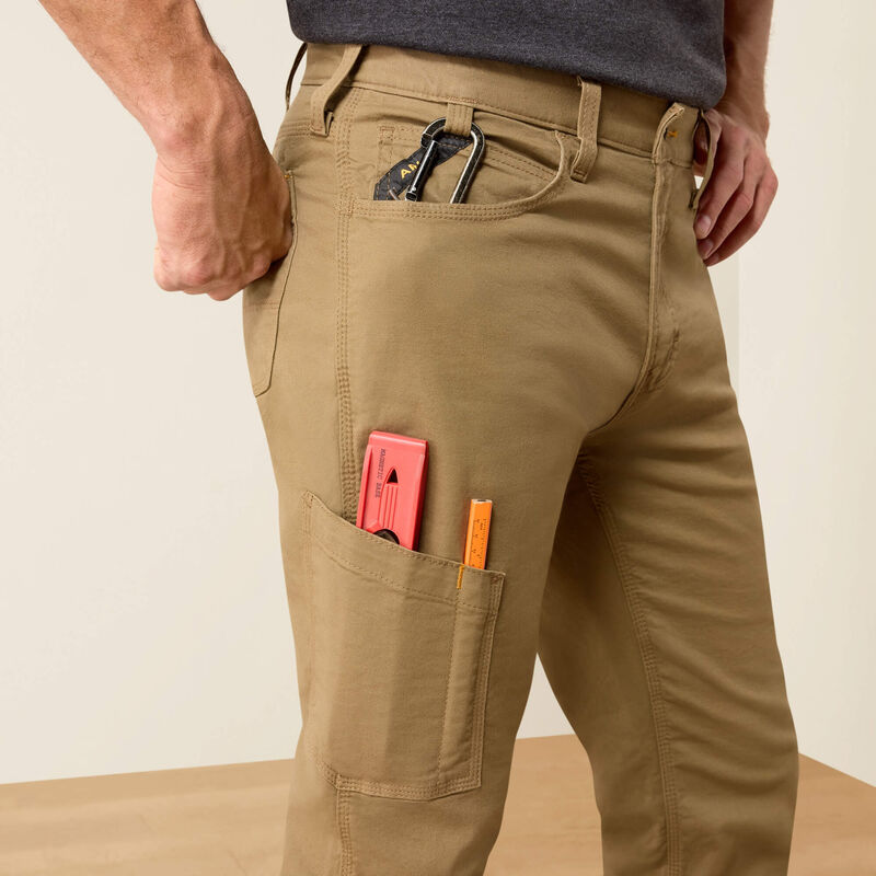 10030239 | Ariat NON-FR Rebar M4 Relaxed DuraStretch Straight Leg Pants - Khaki