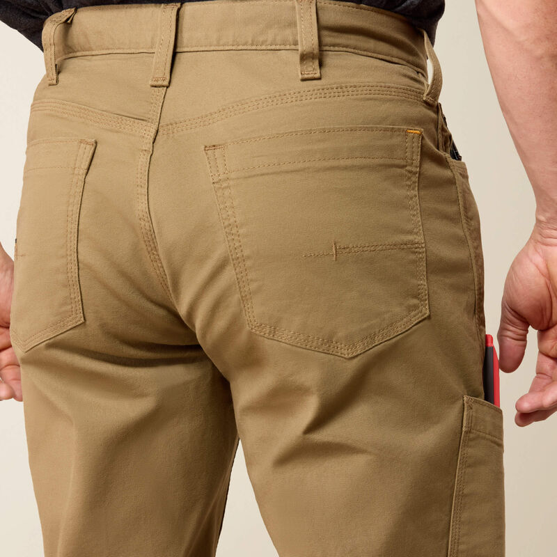 10030239 | Ariat NON-FR Rebar M4 Relaxed DuraStretch Straight Leg Pants - Khaki