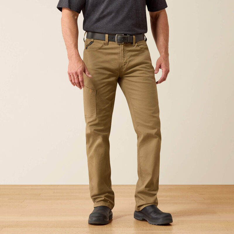 10030239 | Ariat NON-FR Rebar M4 Relaxed DuraStretch Straight Leg Pants - Khaki