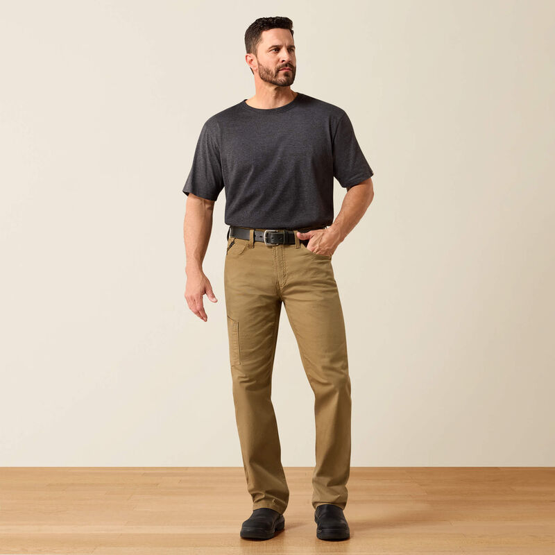 10030239 | Ariat NON-FR Rebar M4 Relaxed DuraStretch Straight Leg Pants - Khaki