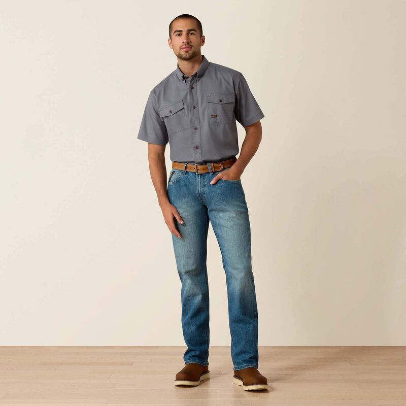 10039288 | Ariat NON-FR Rebar Edgewood M5 Stackable Straight Leg Jeans
