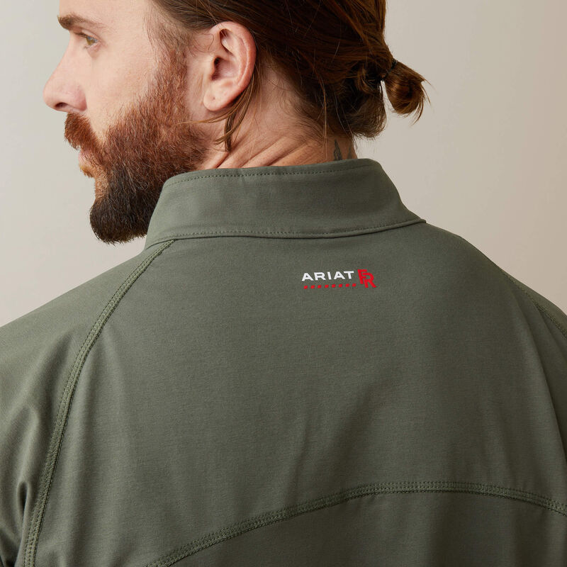 10043566 | FR Combat Stretch Patriot 1/4 Zip Work Shirt
