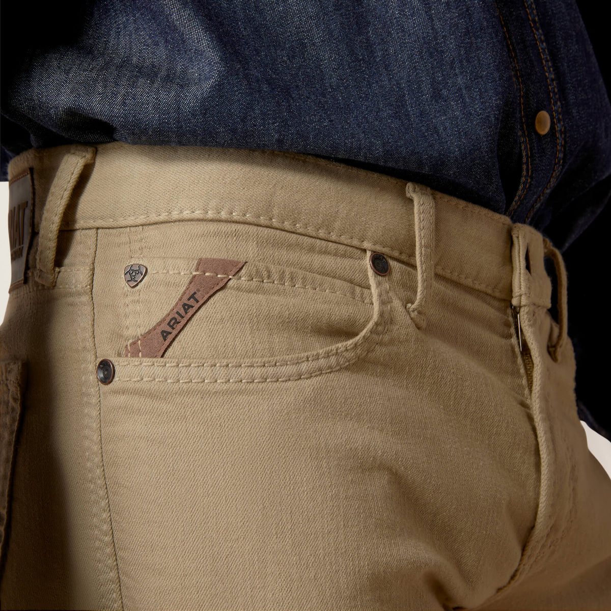 10044369 | Ariat NON-FR M7 Grizzly Straight Jean in Dark Khaki