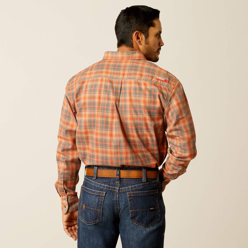 10052497 | FR Olympic Work Shirt in Khaki Plaid
