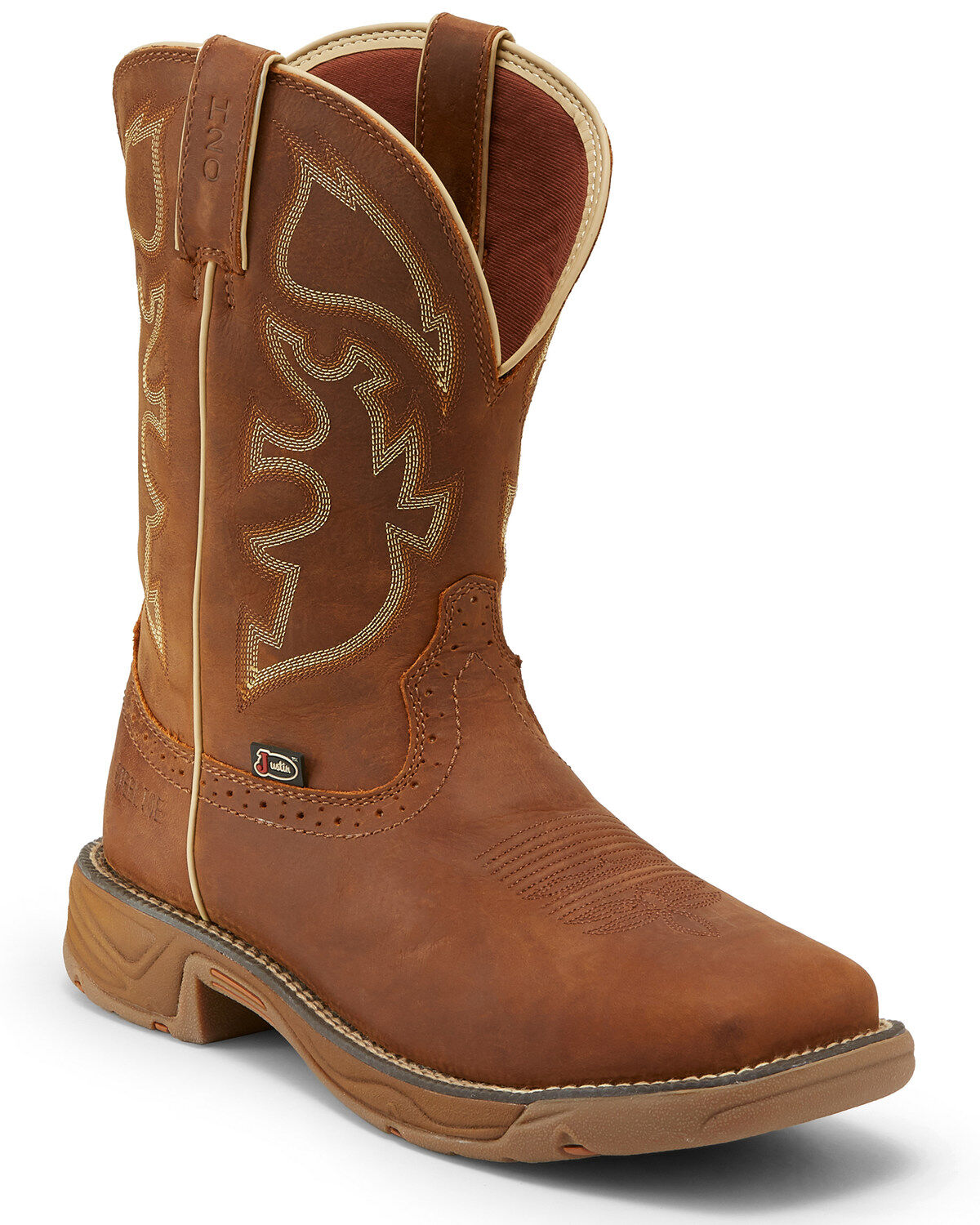 WK4331 | Stampede Rush Waterproof Square Steel Toe Work Boots