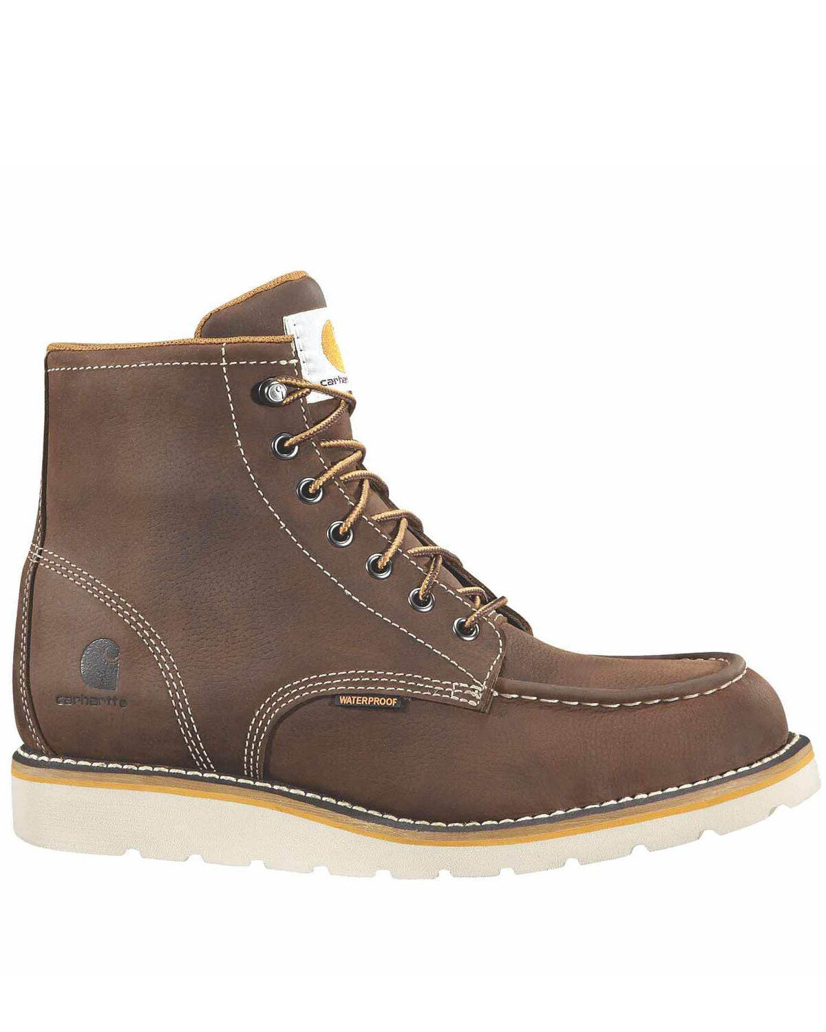 CMW6295 | Carhartt 6” Waterproof Round Steel Toe Wedge Moc Boots