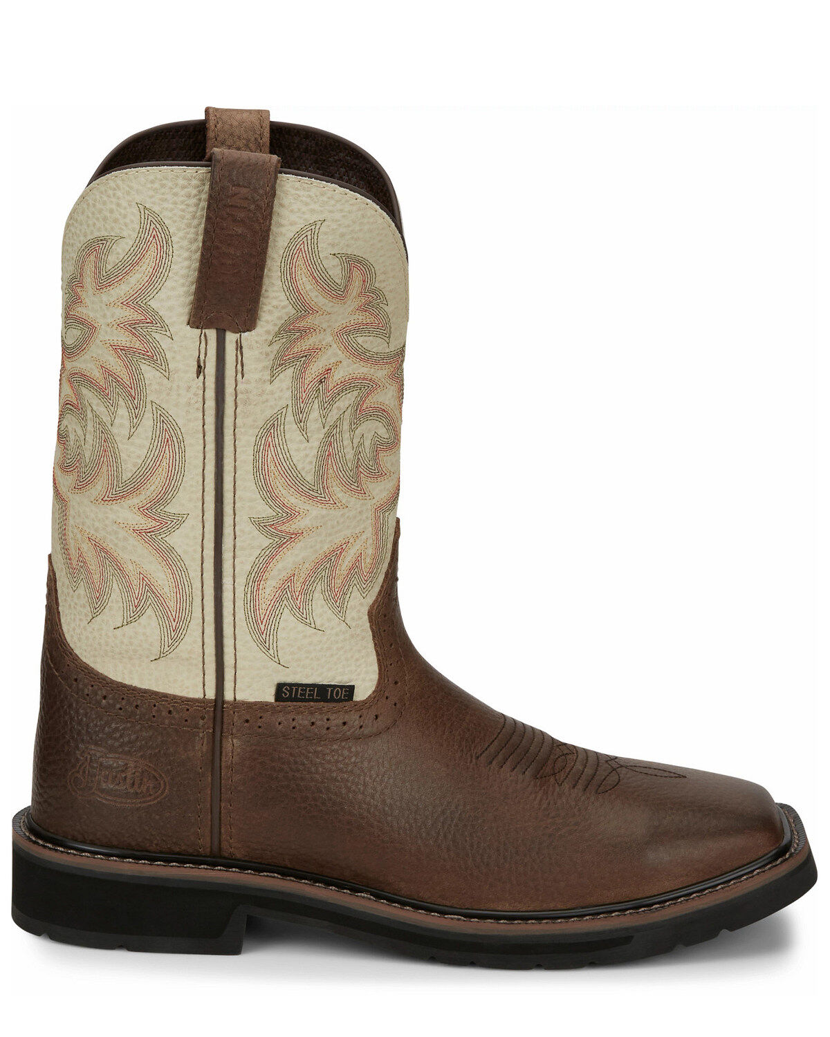 SE4684 | Driller Cream Square Steel Toe Work Boots
