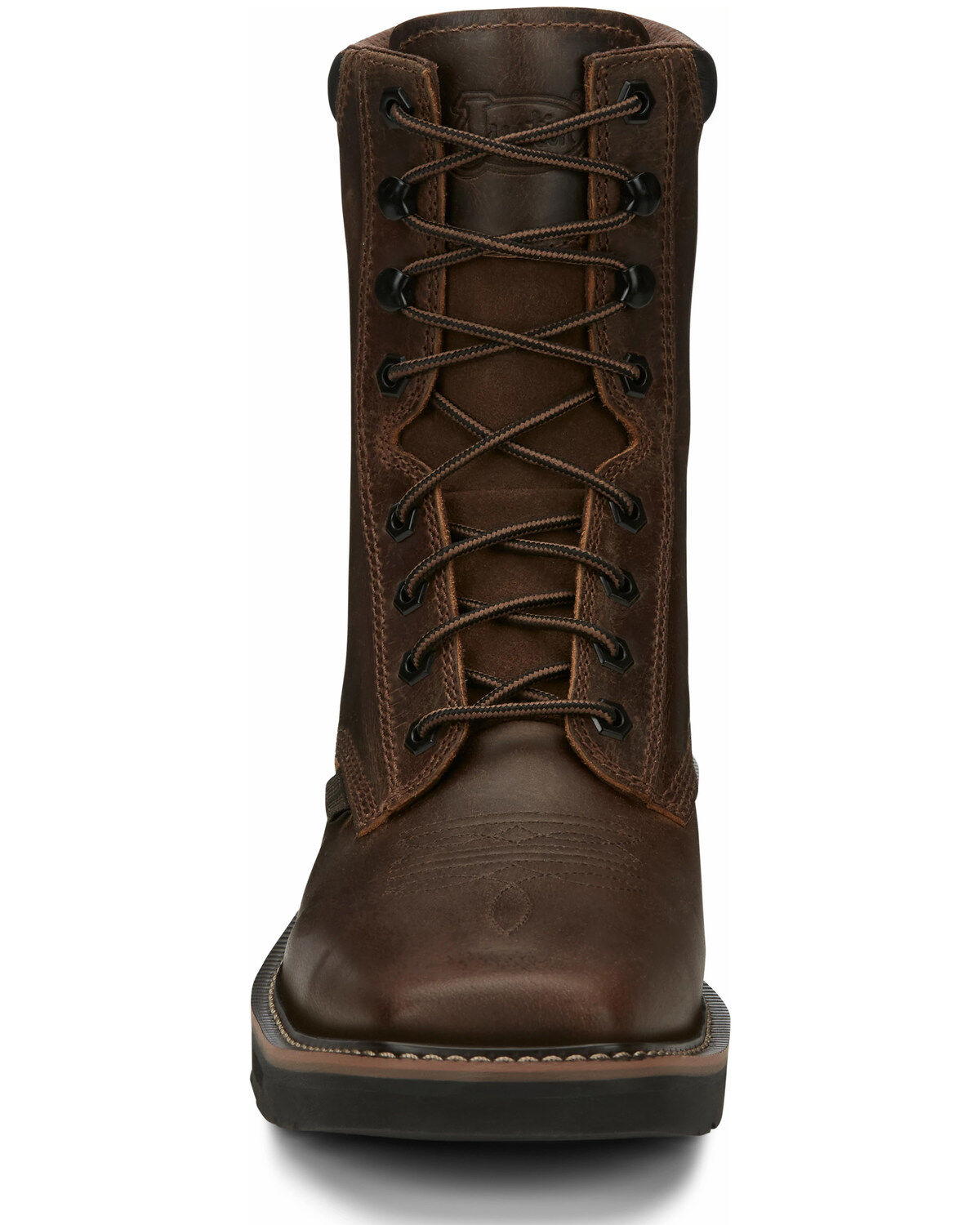 SE682 | Pulley Lace Up Square Steel Toe Work Boots