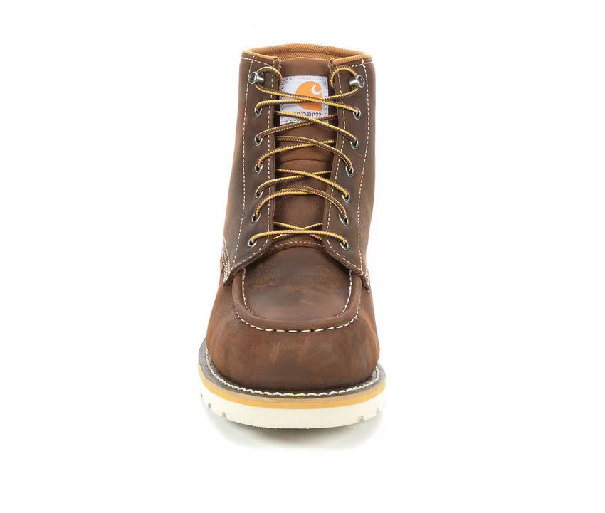 CMW6295 | Carhartt 6” Waterproof Round Steel Toe Wedge Moc Boots