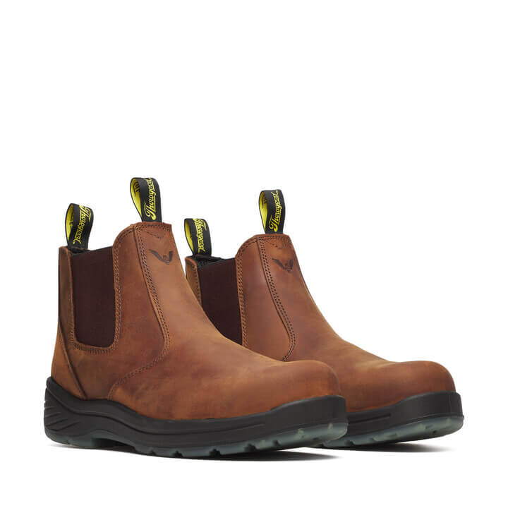 804-3166 | 6″ Crazy Horse Round Composite Toe Boots