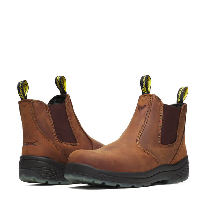 804-3166 | 6″ Crazy Horse Round Composite Toe Boots