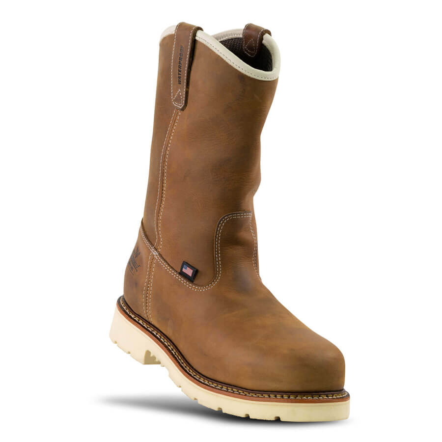 804-3320 | American Heritage Waterproof Crazy Horse Steel Toe Work Boots