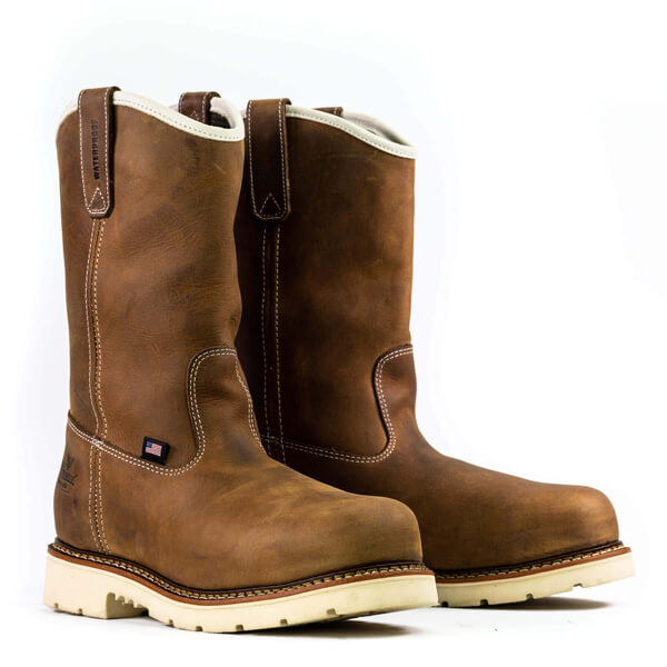 804-3320 | American Heritage Waterproof Crazy Horse Steel Toe Work Boots