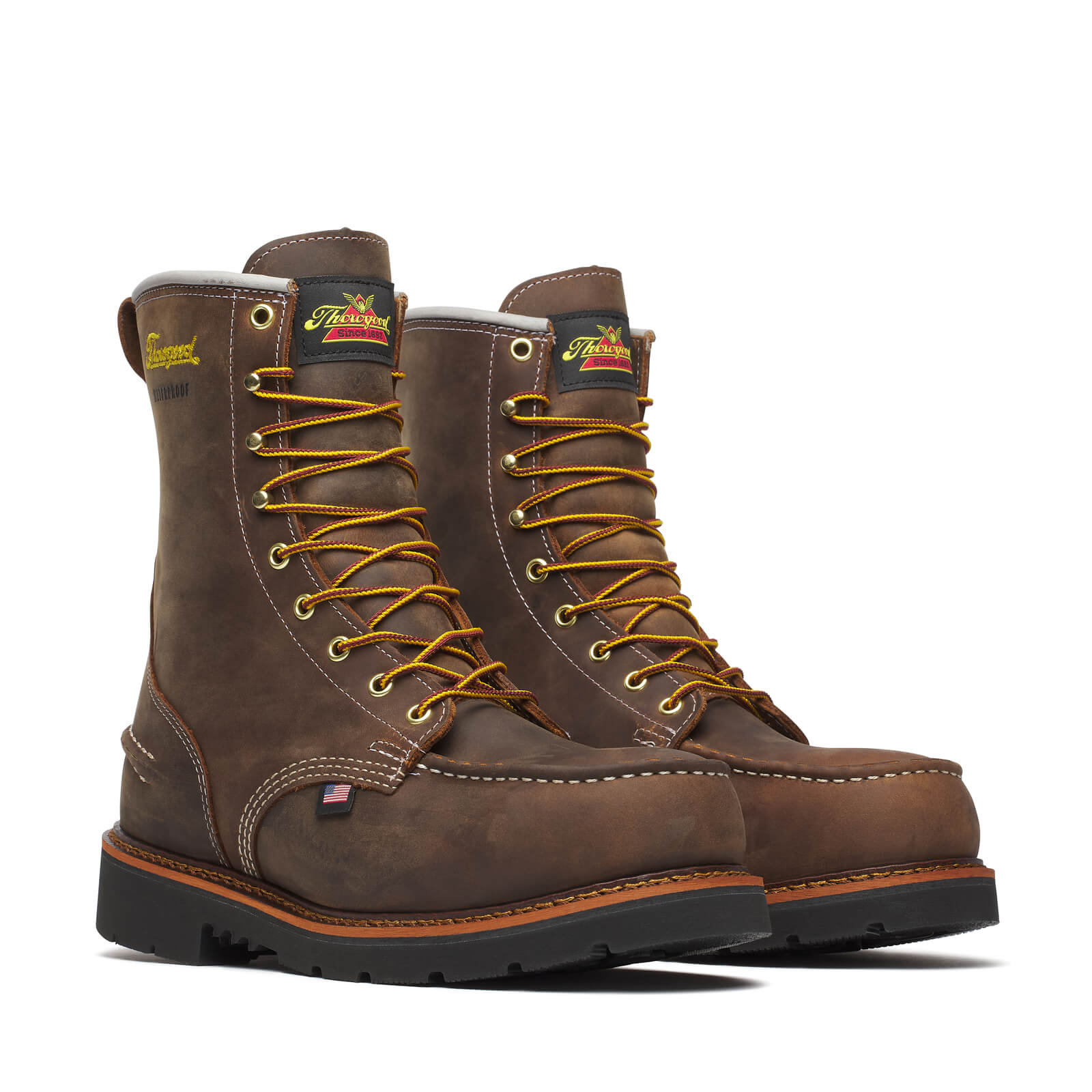 804-3898 | 1957 Series 8-inch Crazy Horse Waterproof Steel Toe Work Boots