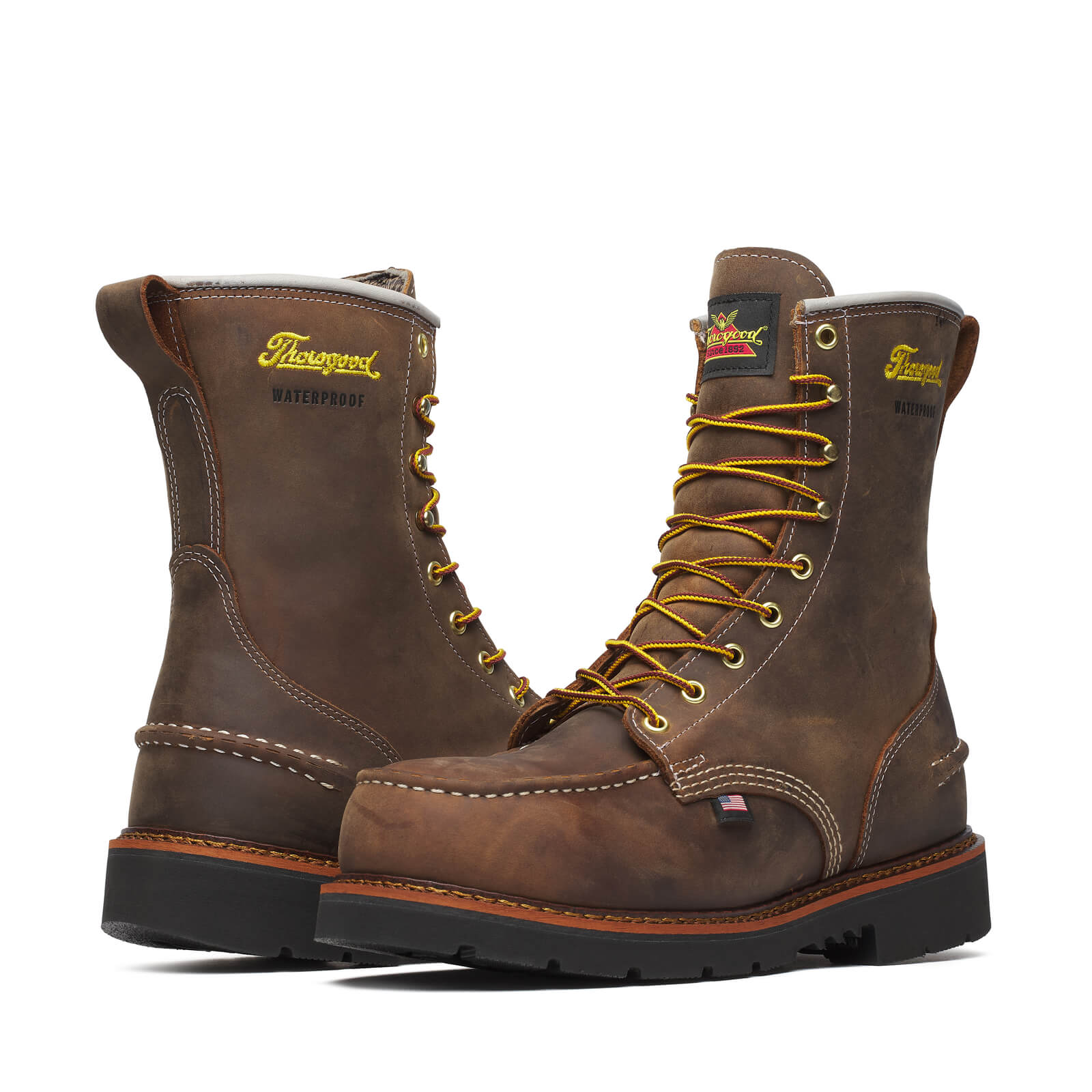 804-3898 | 1957 Series 8-inch Crazy Horse Waterproof Steel Toe Work Boots
