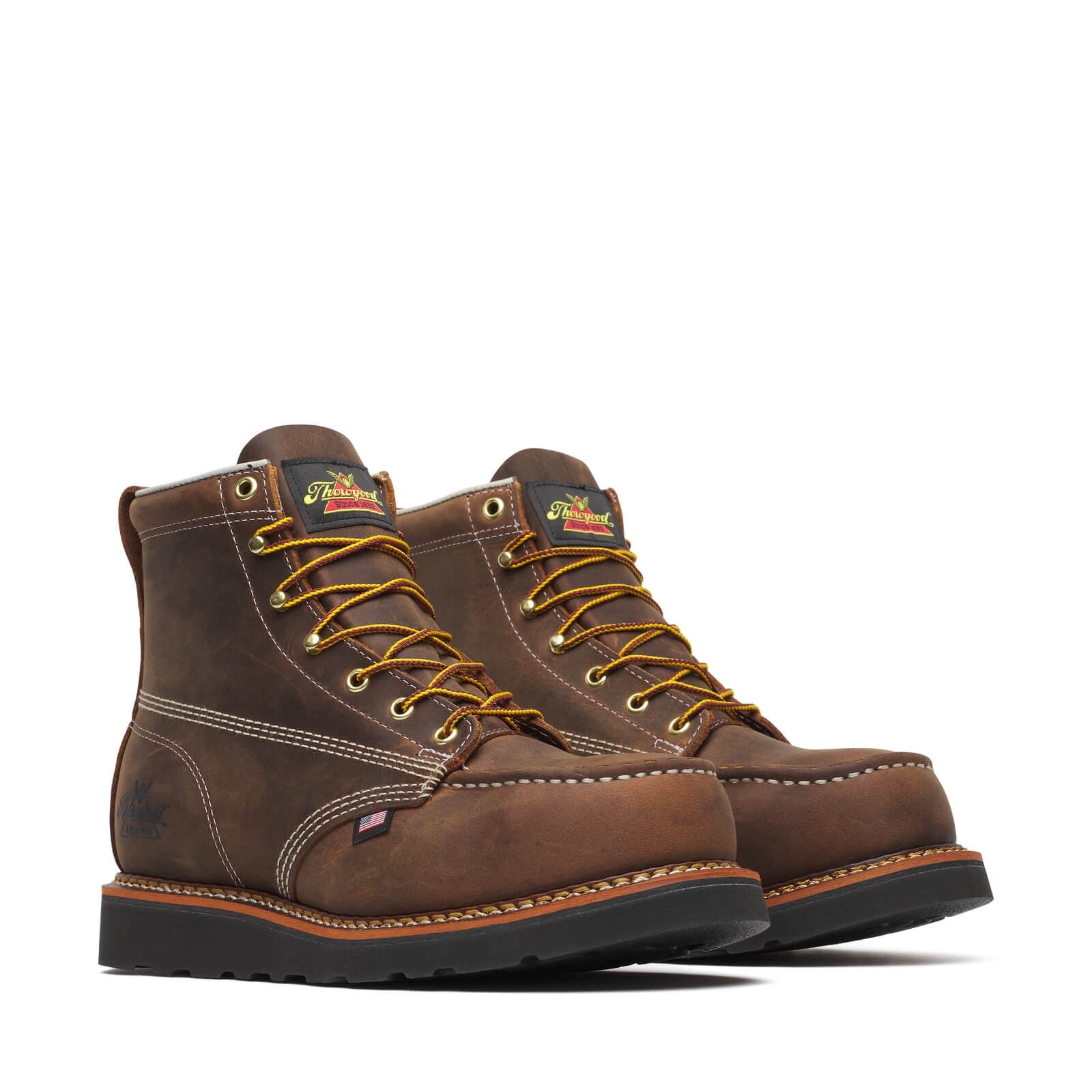 804-4135 | American Heritage  6″ Crazy Horse Steel Toe Work Boots