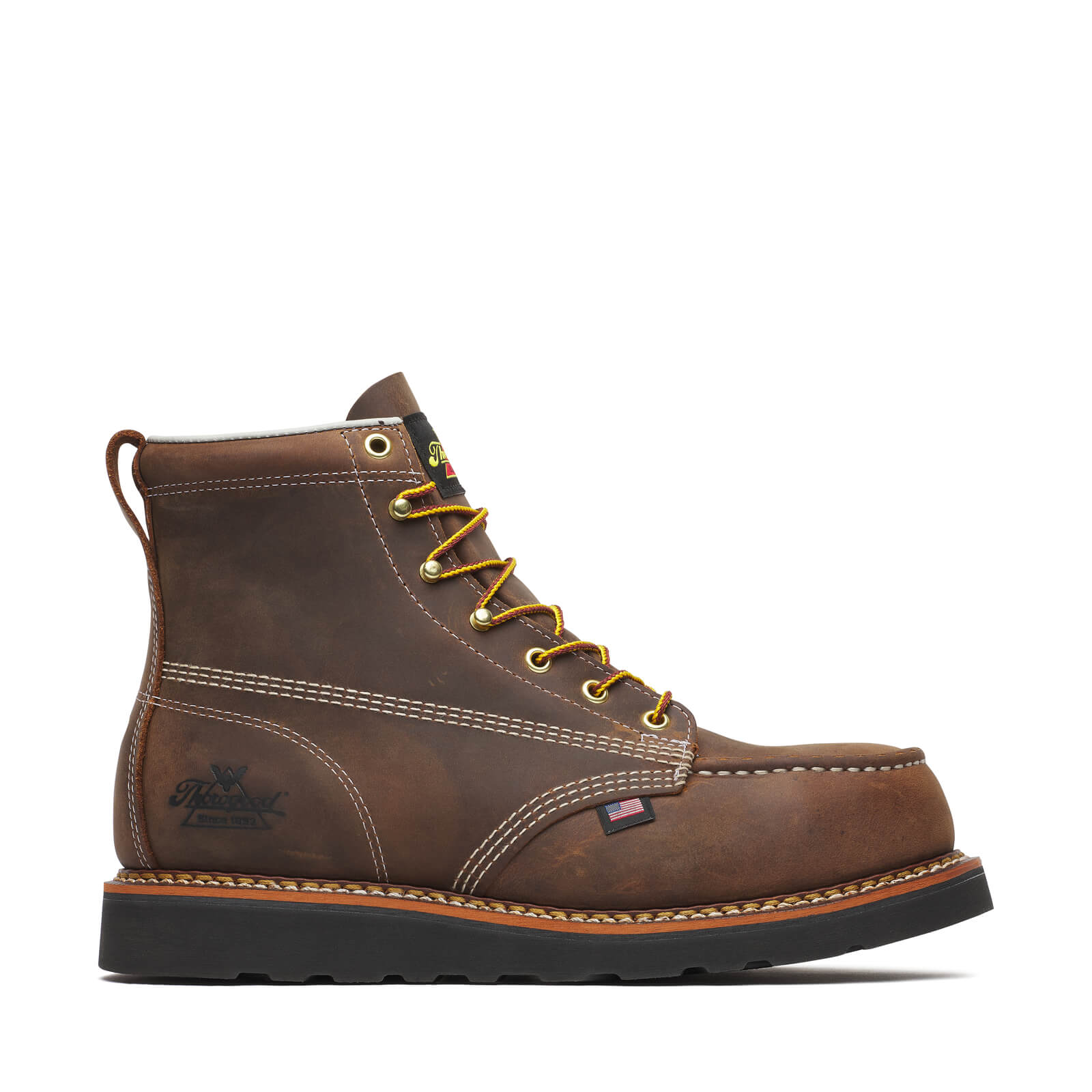 804-4135 | American Heritage  6″ Crazy Horse Steel Toe Work Boots