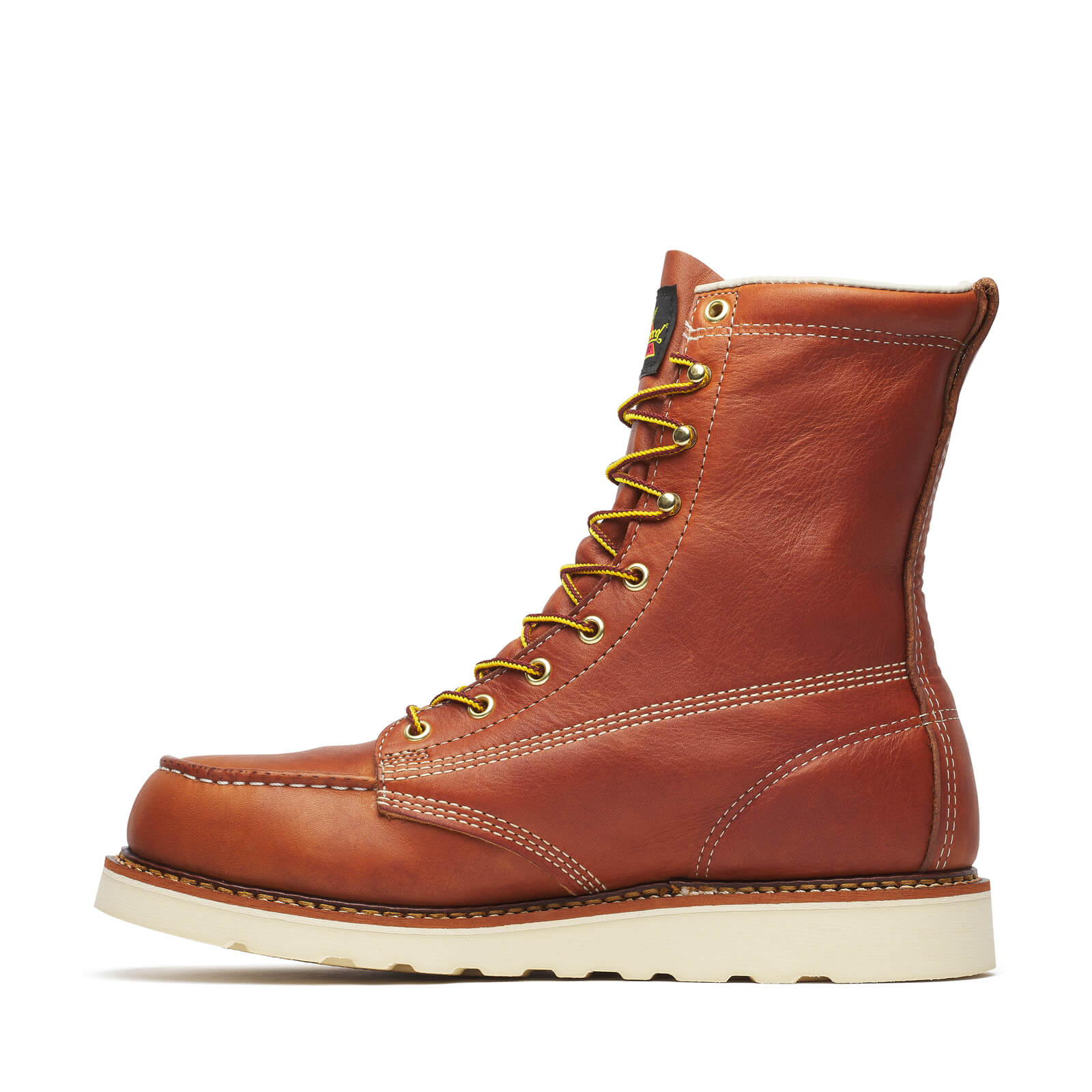 804-4208 | American Heritage  8″ Tobacco Steel Toe Work Boots