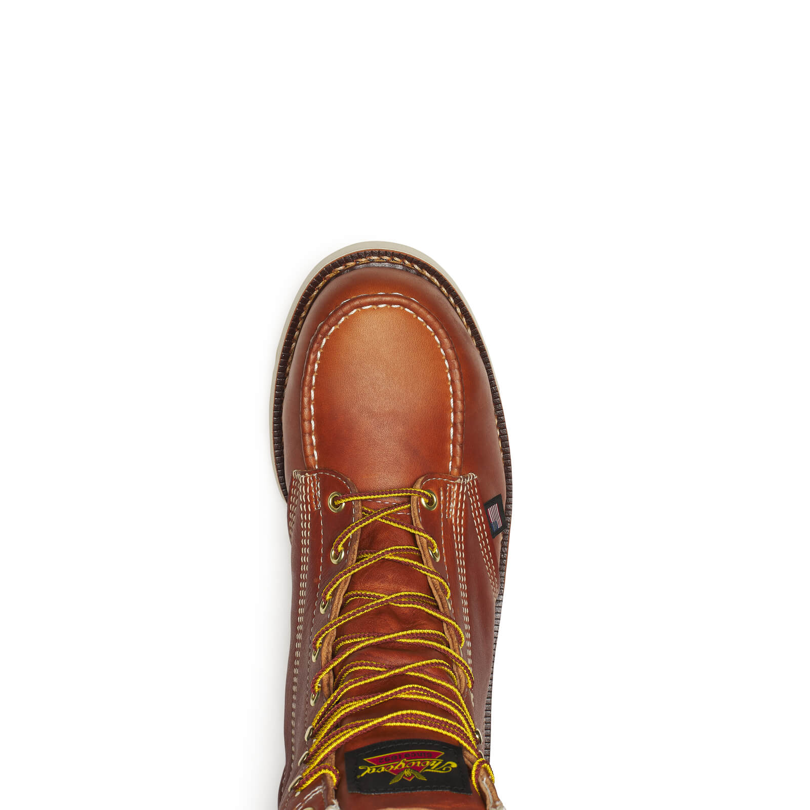 804-4208 | American Heritage  8″ Tobacco Steel Toe Work Boots