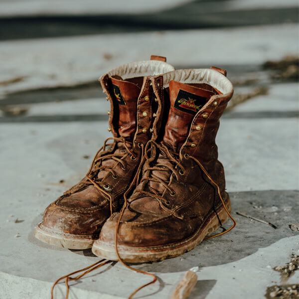804-4208 | American Heritage  8″ Tobacco Steel Toe Work Boots